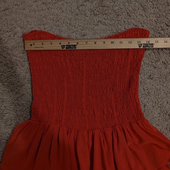 SPORTSTAFF Italian Silk Smocked Tiered Ruffle Mini Dress - Picture 4 of 8